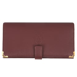Cartier Must Do Long Wallet Leather L3001760 Red