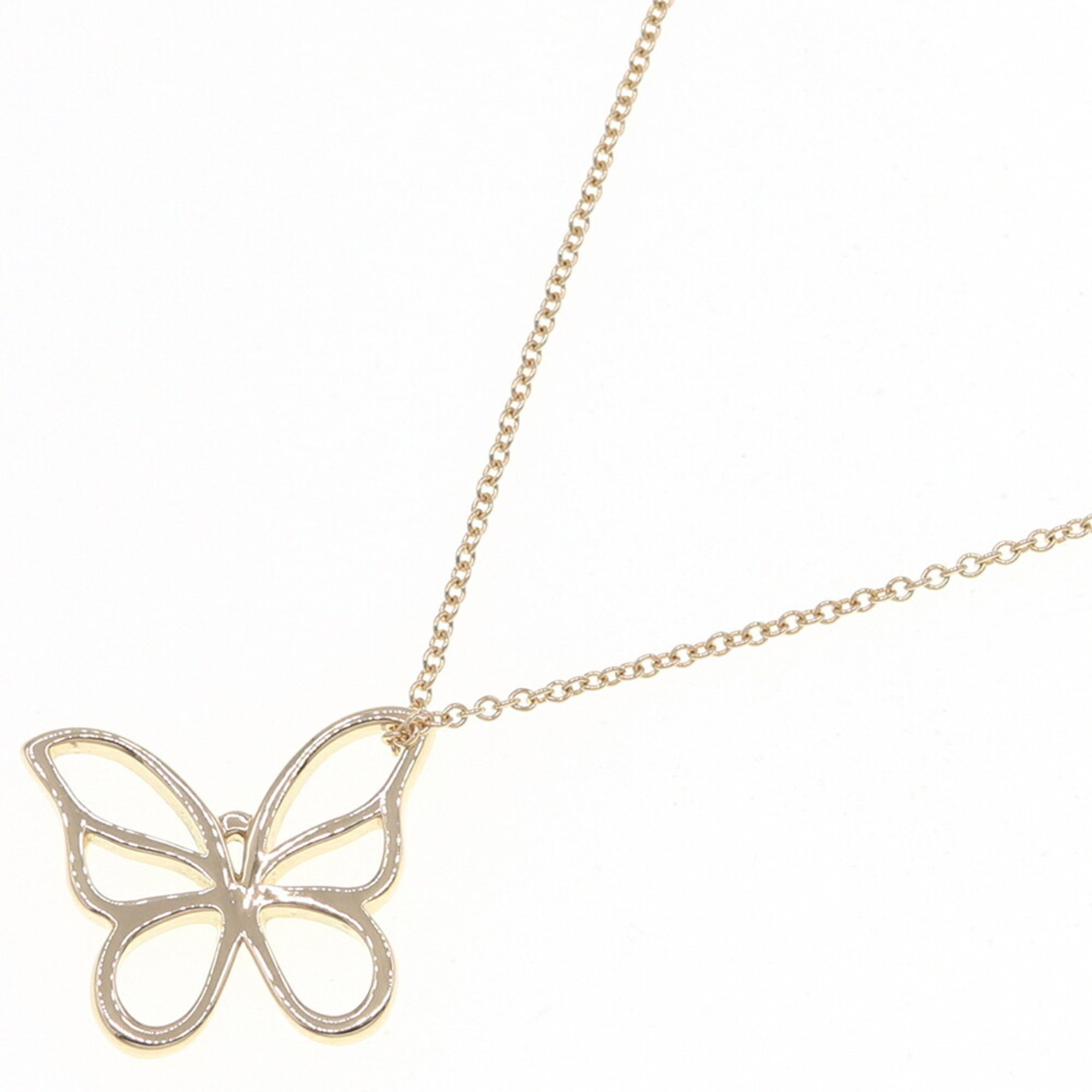 Tiffany Necklace Butterfly 750 YG Pendant for Women TIFFANY&Co.