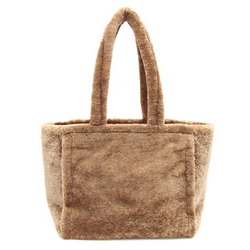 Kate Spade Tote Bag K9391 Brown Faux Fur Women's