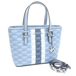 Michael Kors Handbag 35F3STVT0I Light Blue PVC Leather Bag for Women MICHAEL KORS