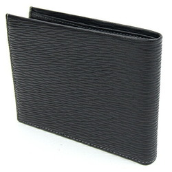 Salvatore Ferragamo Bi-fold Wallet 667070 Black Leather Compact Men's