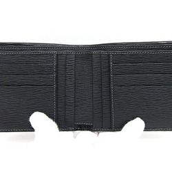 Salvatore Ferragamo Bi-fold Wallet 667070 Black Leather Compact Men's
