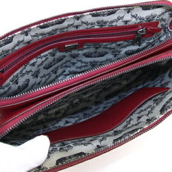 Dolce & Gabbana Clutch Bag Red Leather Double Second Pouch Men's Women's DOLCE&GABBANA