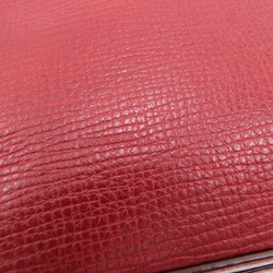 Dolce & Gabbana Clutch Bag Red Leather Double Second Pouch Men's Women's DOLCE&GABBANA