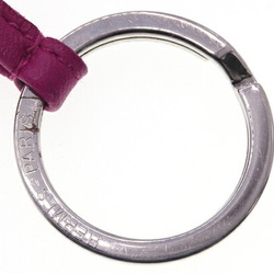 Hermes Key Ring Carmen Purple Leather Holder Bag Charm Tassel Women's HERMES