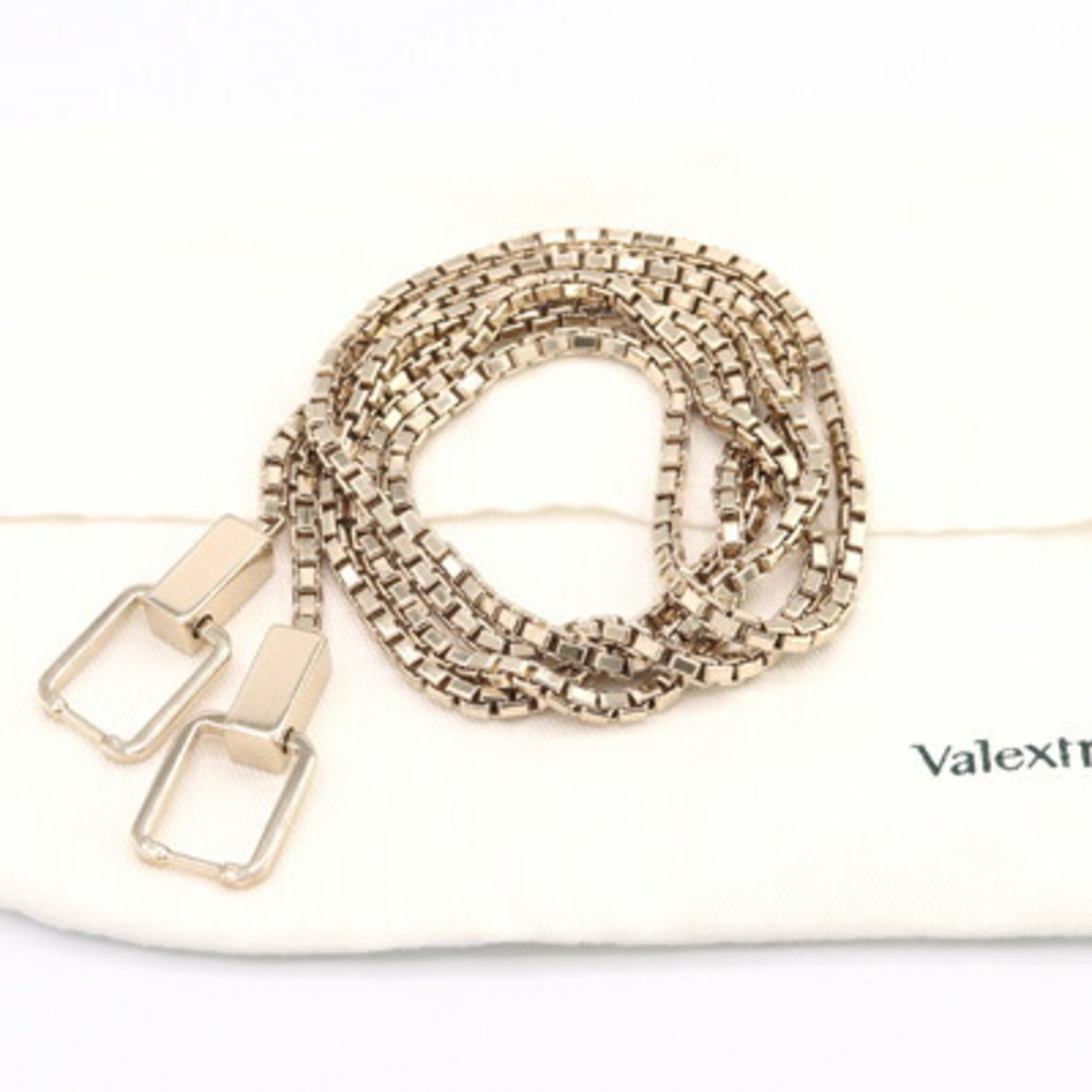 Valextra Chain Shoulder Strap for Iside Gold Metal Venetian Replacement Women VALEXTRA