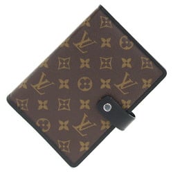 Louis Vuitton Notebook Cover Monogram Macassar Agenda MM R21084 6-hole Men's LOUIS VUITTON