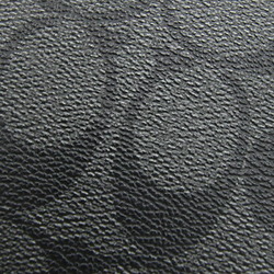Coach Shoulder Bag Signature 4010 Charcoal Black PVC Leather Men's COACH