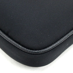 Prada Shoulder Bag 2ZT012 Black Nylon Leather Smartphone Case Pouch Women Men PRADA