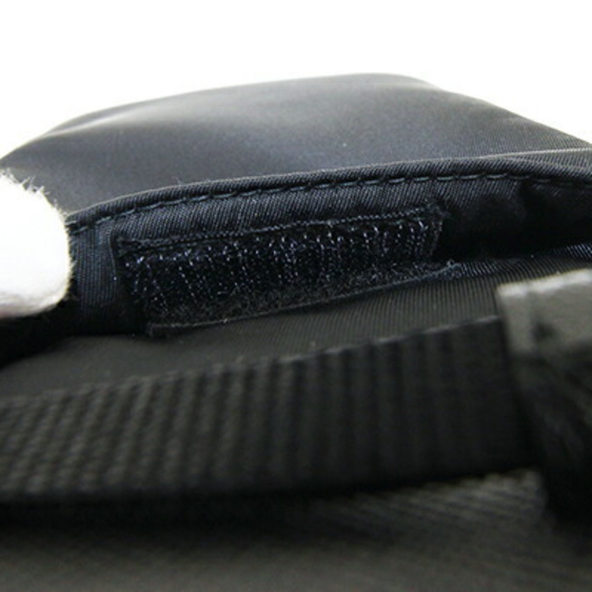 Prada Shoulder Bag 2ZT012 Black Nylon Leather Smartphone Case Pouch Women Men PRADA