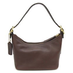 Coach Handbag 9844 Dark Brown Leather Pouch Bag Old Women's COACH