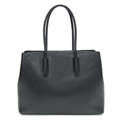 FURLA Tessa BOD6 Tote Bag, Black Leather Shoulder Women's,