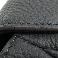 FURLA Shoulder Bag 1018167 Dark Gray Black Leather Men's
