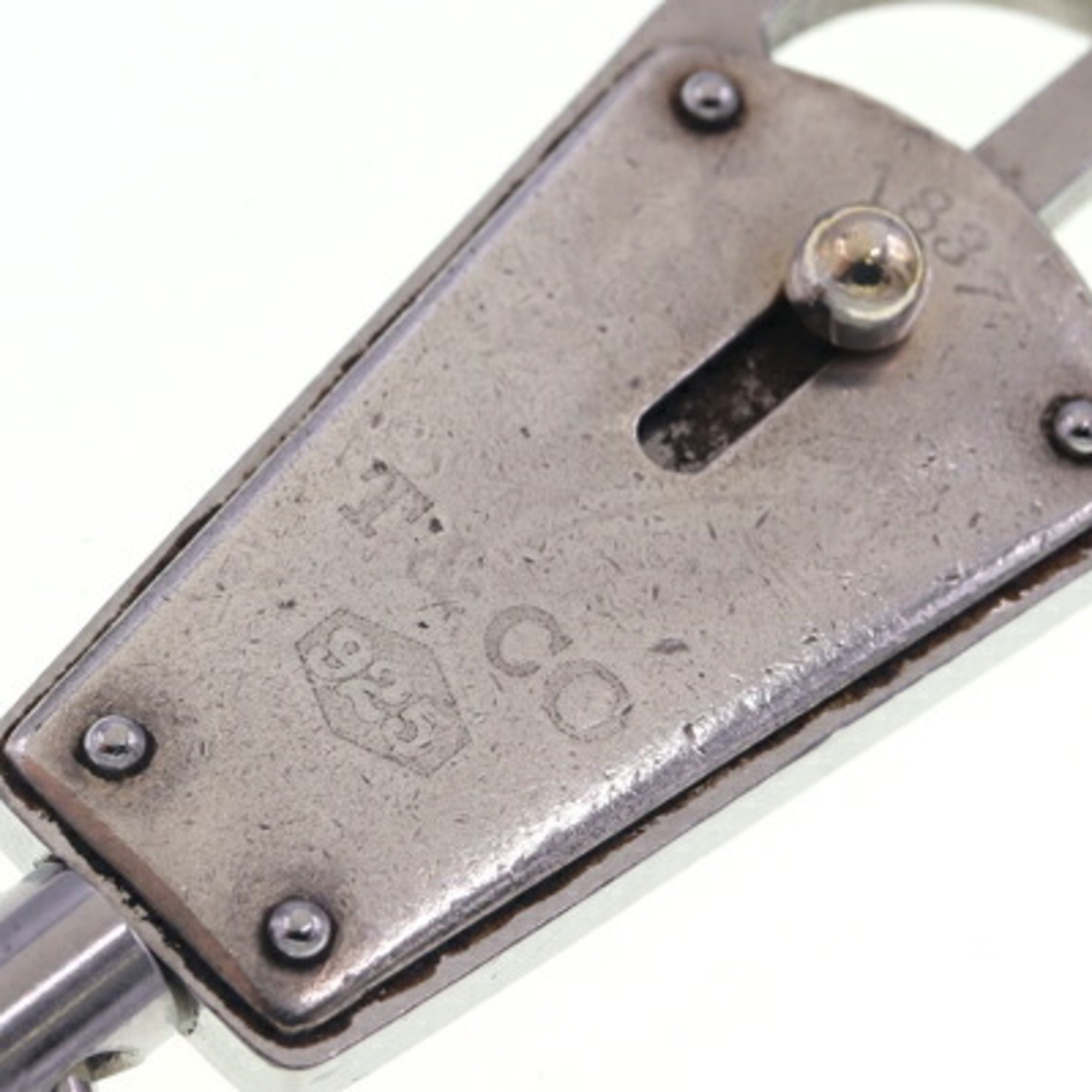 Tiffany Key Ring 1837 Maker's Bullet Sterling Silver Stainless Steel Holder Women Men TIFFANY & CO