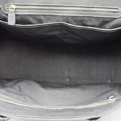 Tod's Leather Gileri Side Button Tote Bag Black JA-19008