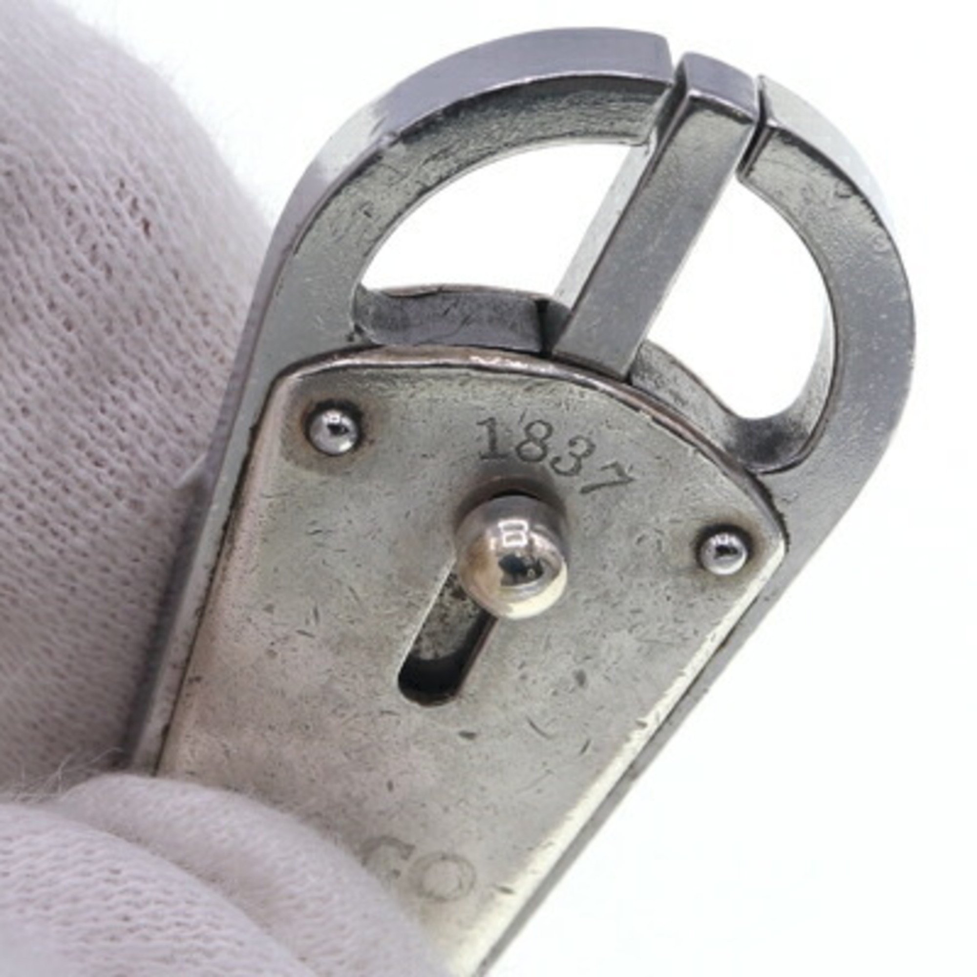 Tiffany Key Ring 1837 Makers Bullet Sterling Silver Stainless Steel Holder Women Men TIFFANY & CO