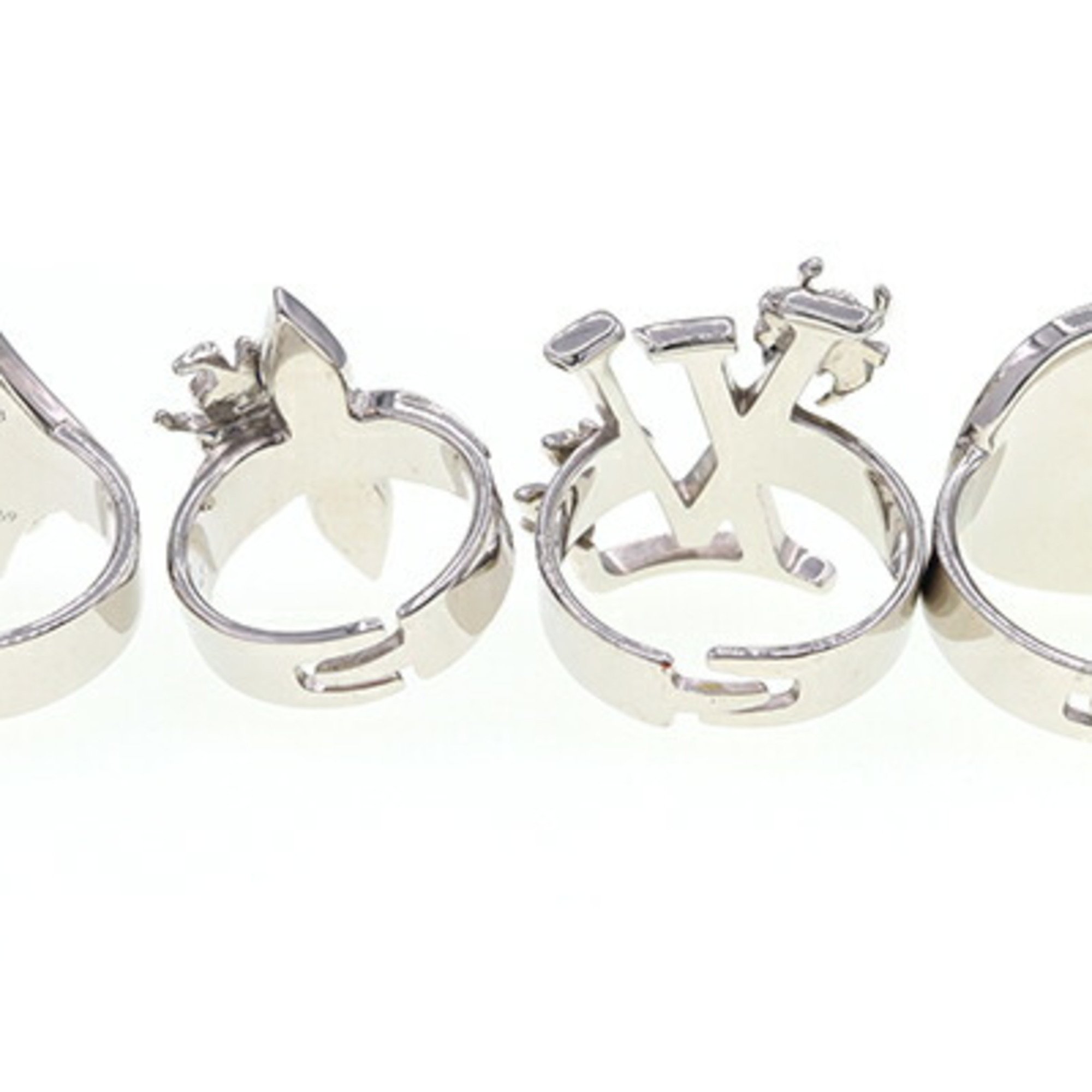 Louis Vuitton Ring Set Berg 4LV Fairy Tale MP2453 L Size 4 Piece LV Monogram Men's LOUIS VUITTON