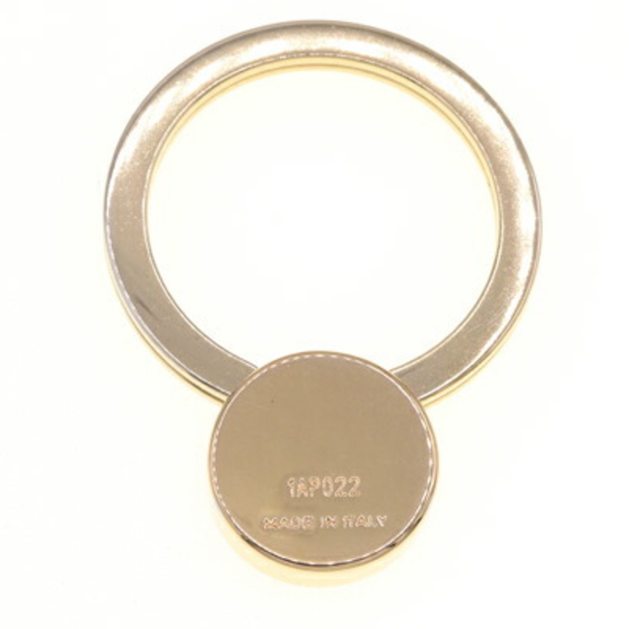 Prada Key Ring 1AP022 Gold Black Metal Holder Keys Women Men PRADA