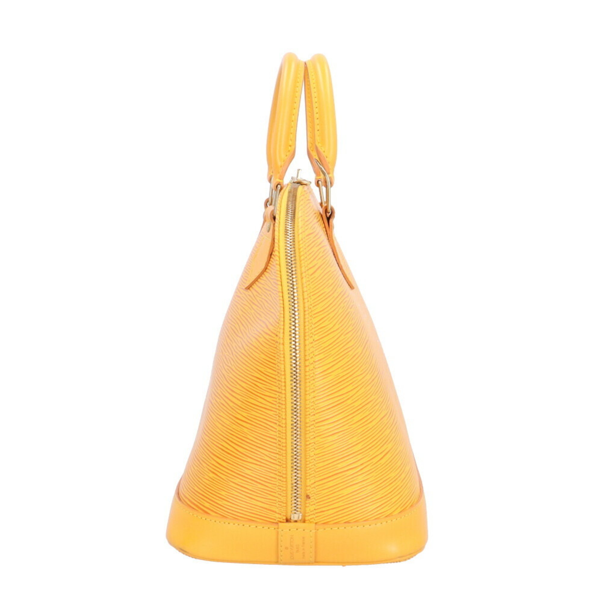 Louis Vuitton Alma Epi Shoulder Bag Leather M52149 Yellow Women's LOUIS VUITTON 2way