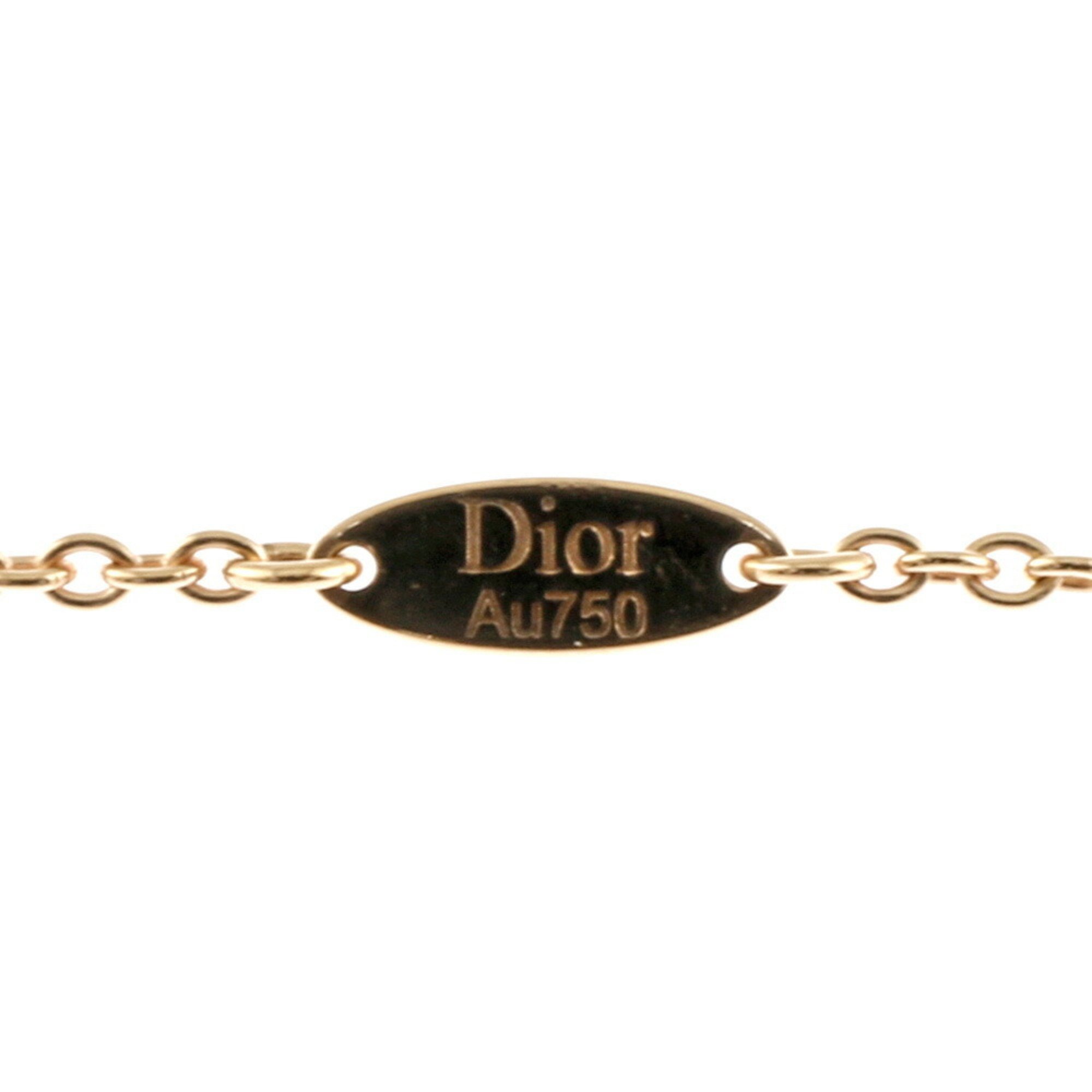 Christian Dior Necklace 18K Onyx Diamond Women's BRJ10000000124947