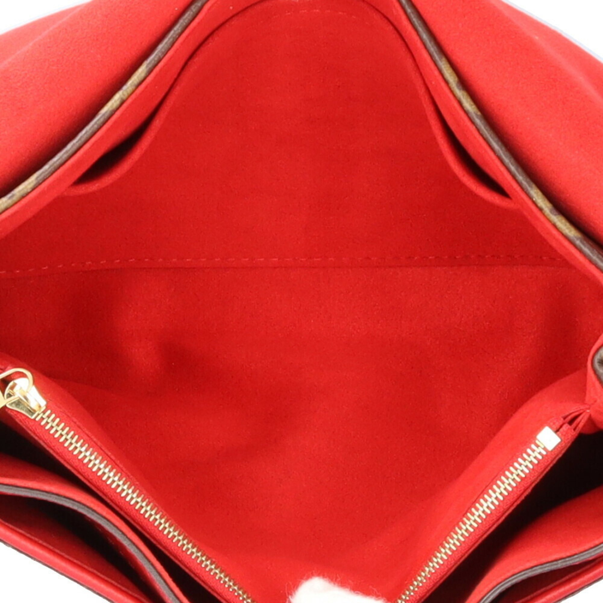 Louis Vuitton Pallas Chain Monogram Shoulder Bag Canvas M41201 Brown Women's LOUIS VUITTON