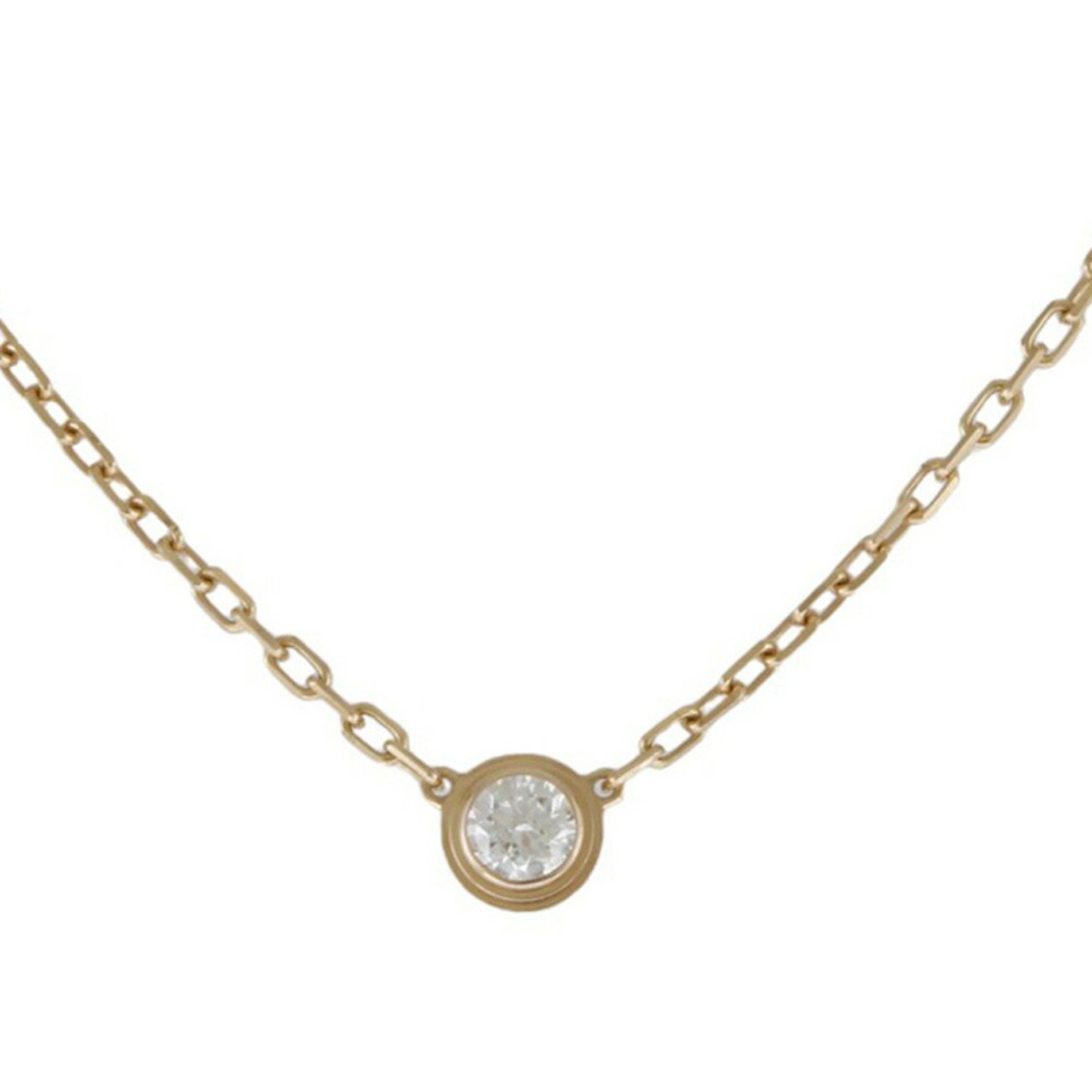 Cartier Amour Diamant Léger Small Size Approx. 0.09ct Necklace 18K Diamond Ladies CARTIER BRJ09000000055738