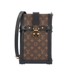 Louis Vuitton Pochette Trunk Vertical Monogram Shoulder Bag Canvas M63913 Brown Women's LOUIS VUITTON