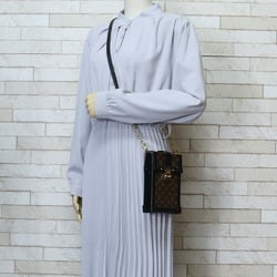 Louis Vuitton Pochette Trunk Vertical Monogram Shoulder Bag Canvas M63913 Brown Women's LOUIS VUITTON