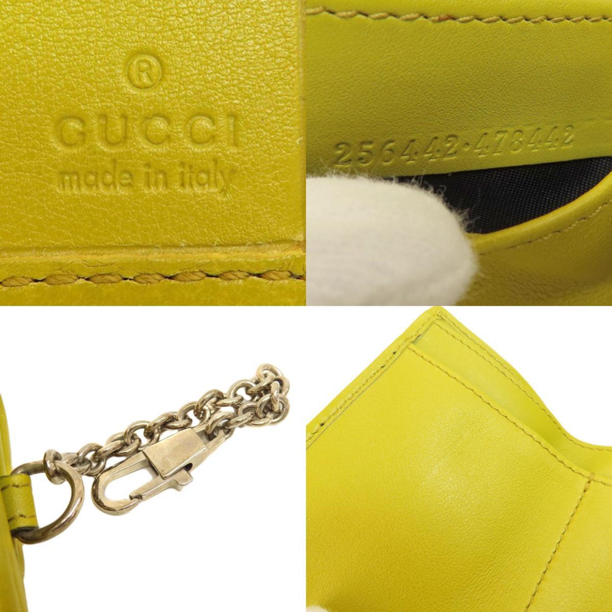 Gucci 256442 GG Shima Bi-fold Wallet Leather Women's
