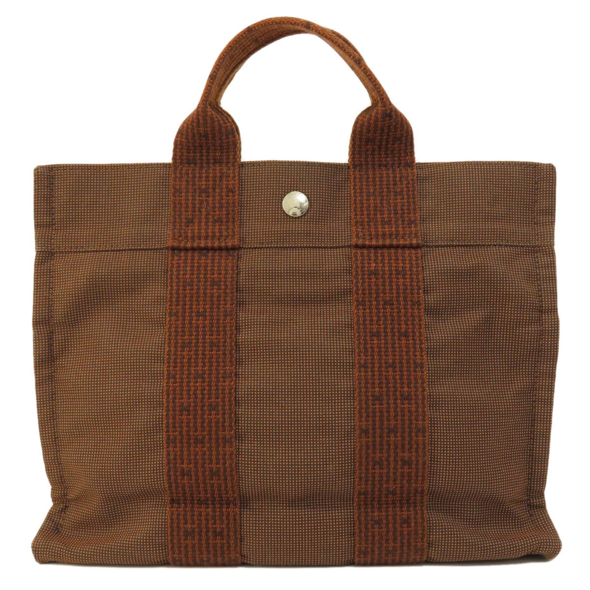 Hermes Air Line PM Tote Bag Canvas Women's