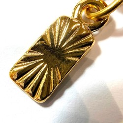 Yves Saint Laurent (YVES SAINT LAURENT) YSL Teardrop-shaped large necklace, long chain gold color, KB-8418