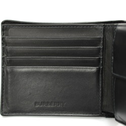 BURBERRY Bi-fold Wallet 8064604 Charcoal Check Black JA-19188