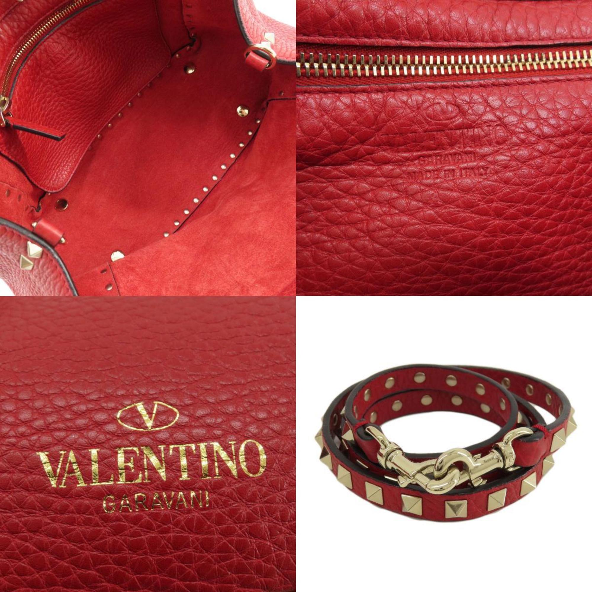 Valentino Garavani Rock Studs Handbag Leather Women's