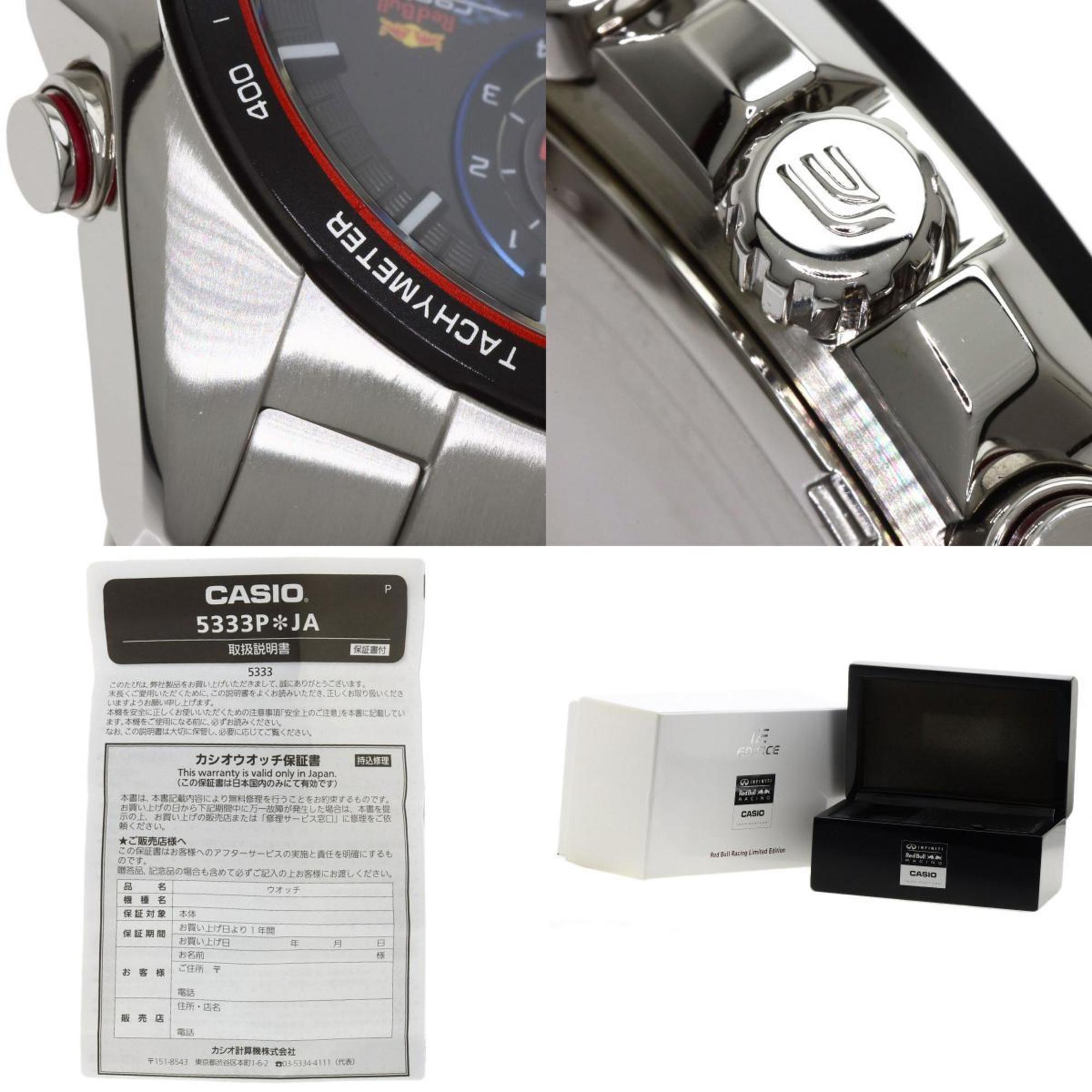 Casio EFR-528RB Red Bull Racing Limited Edition Watch Stainless Steel SS Men's