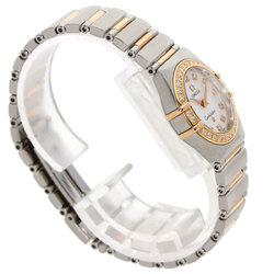 Omega 1360.75 Constellation Diamond Watch Stainless Steel SSxK18PG Ladies