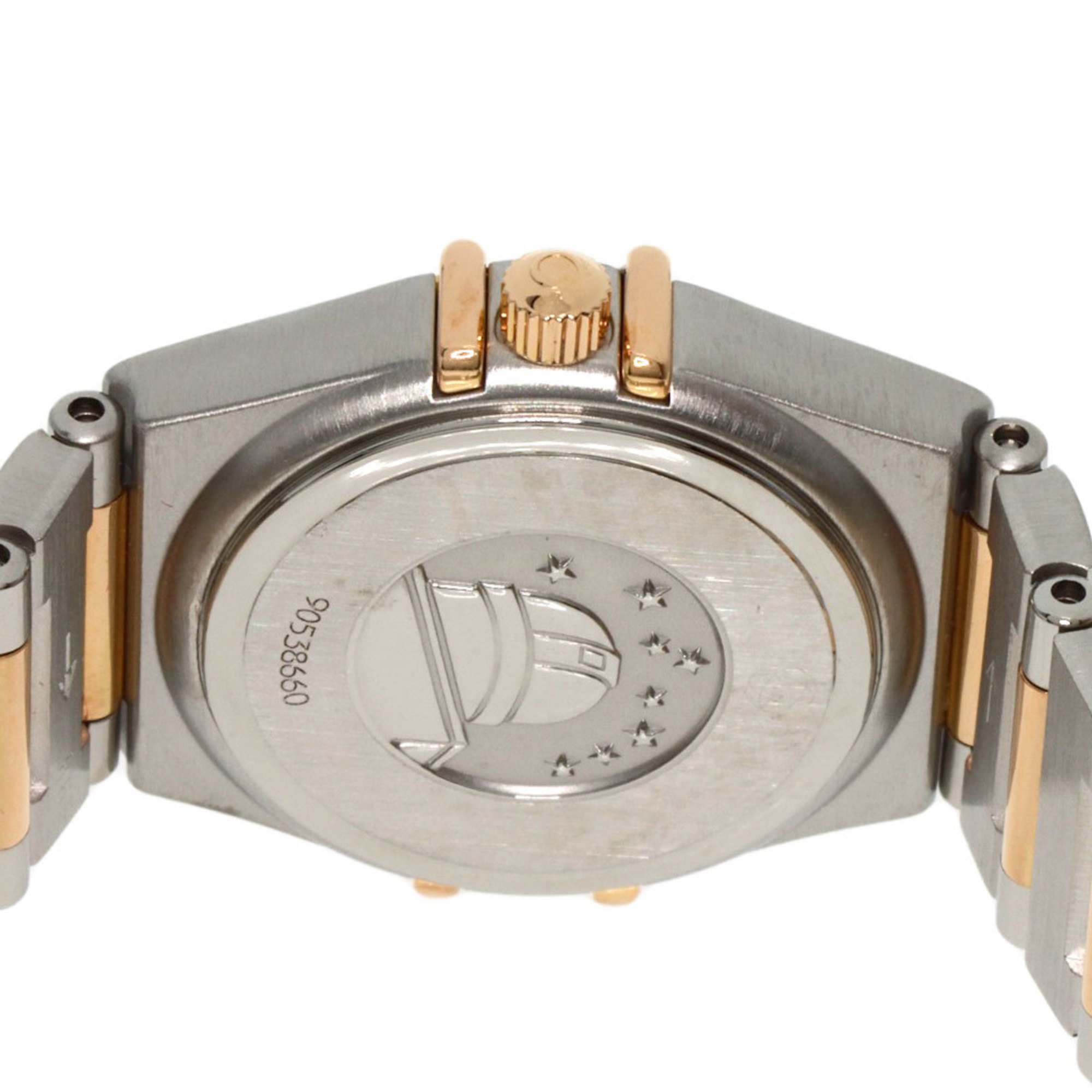 Omega 1360.75 Constellation Diamond Watch Stainless Steel SSxK18PG Ladies