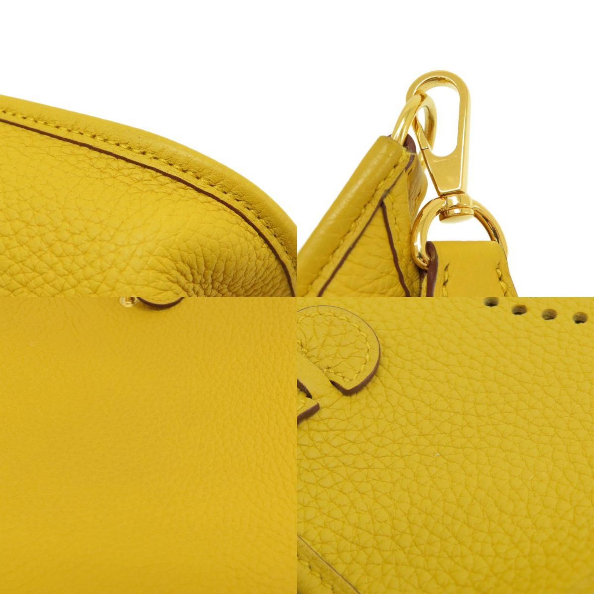 Hermes Evelyn TPM Yellow Shoulder Bag Taurillon Women's