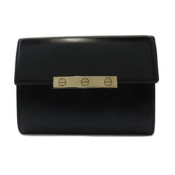 Cartier Love Line Wallet/Coin Case Calf Leather Women's