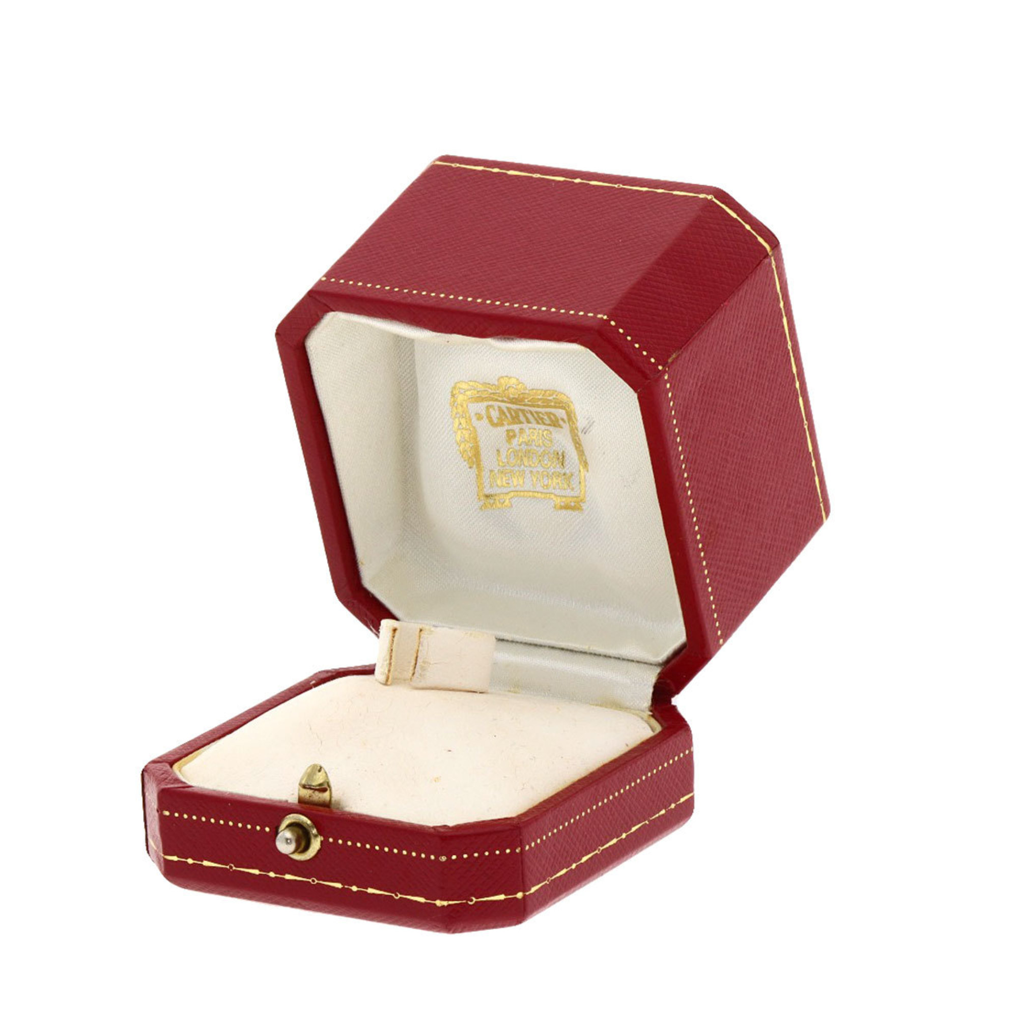 Cartier Love Ring #52 Ring, K18 White Gold, Women's