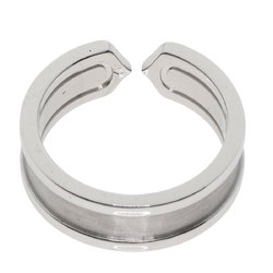 Cartier C2 Ring #52 Ring, K18 White Gold, Women's