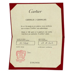 Cartier C2 Ring #52 Ring, K18 White Gold, Women's