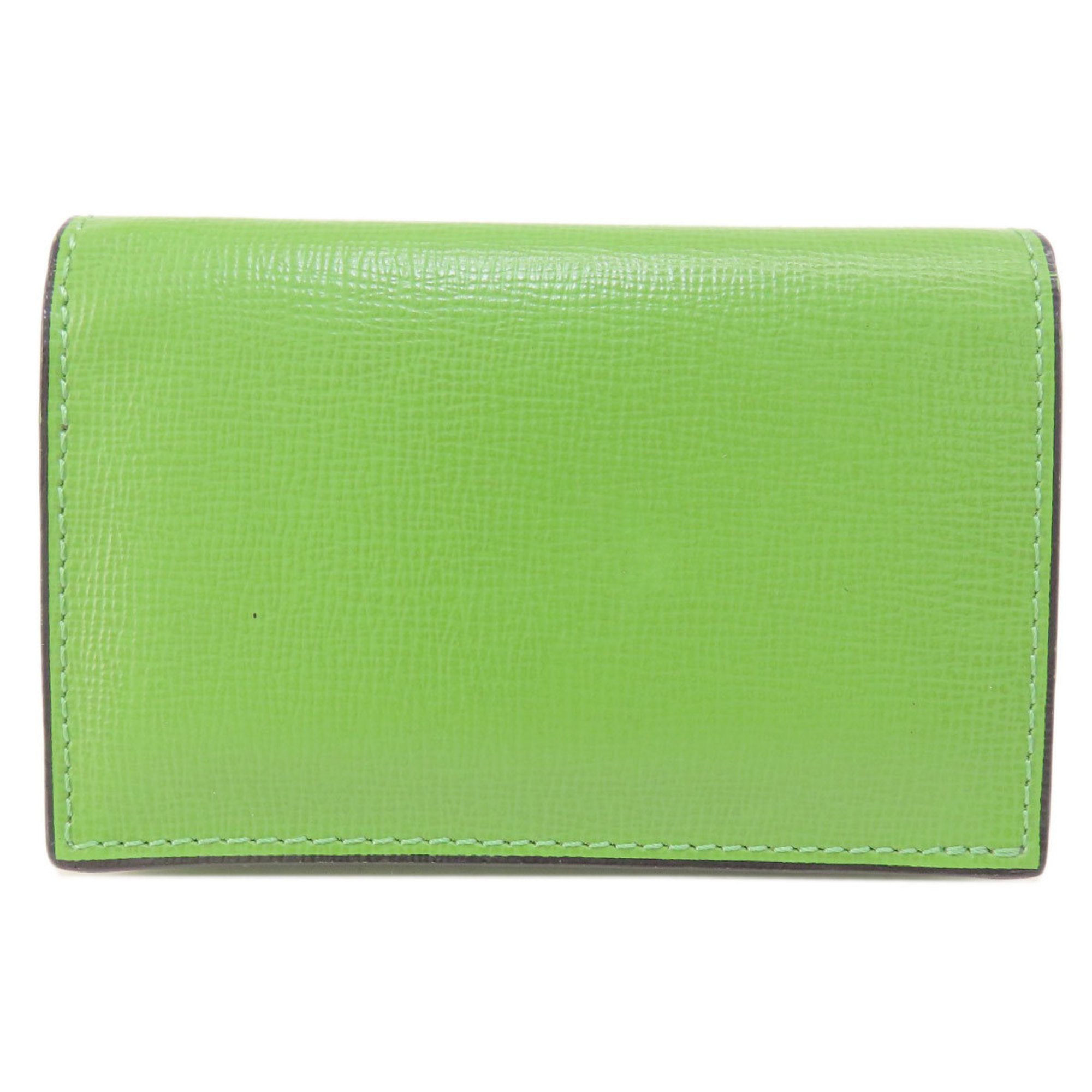 Valextra Design Business Card Holder/Card Case Leather Women's