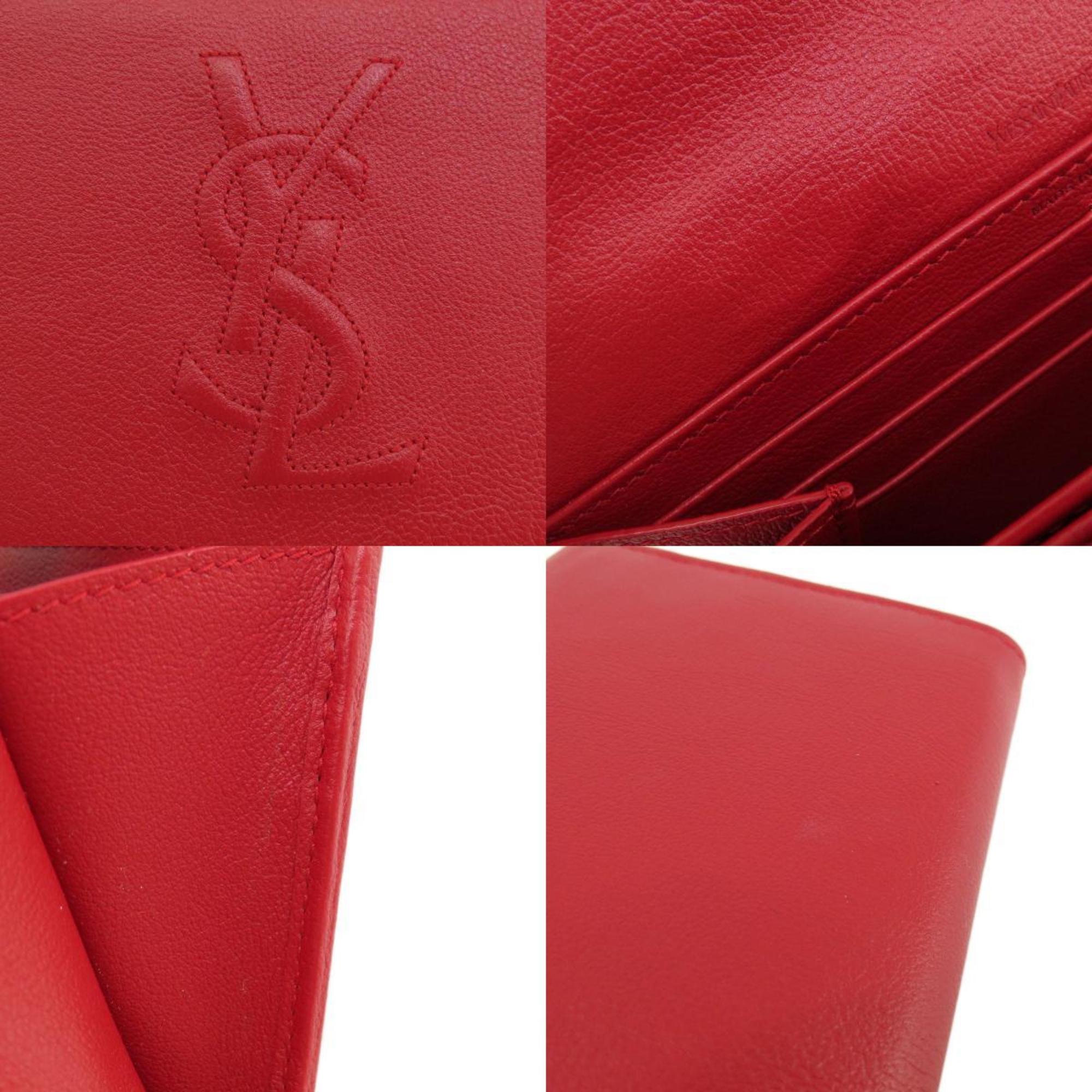 Yves Saint Laurent Long Wallet Leather Women's