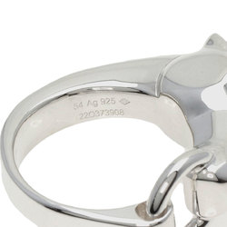 Hermes Gallop Horse #54 Ring, Silver, Women's