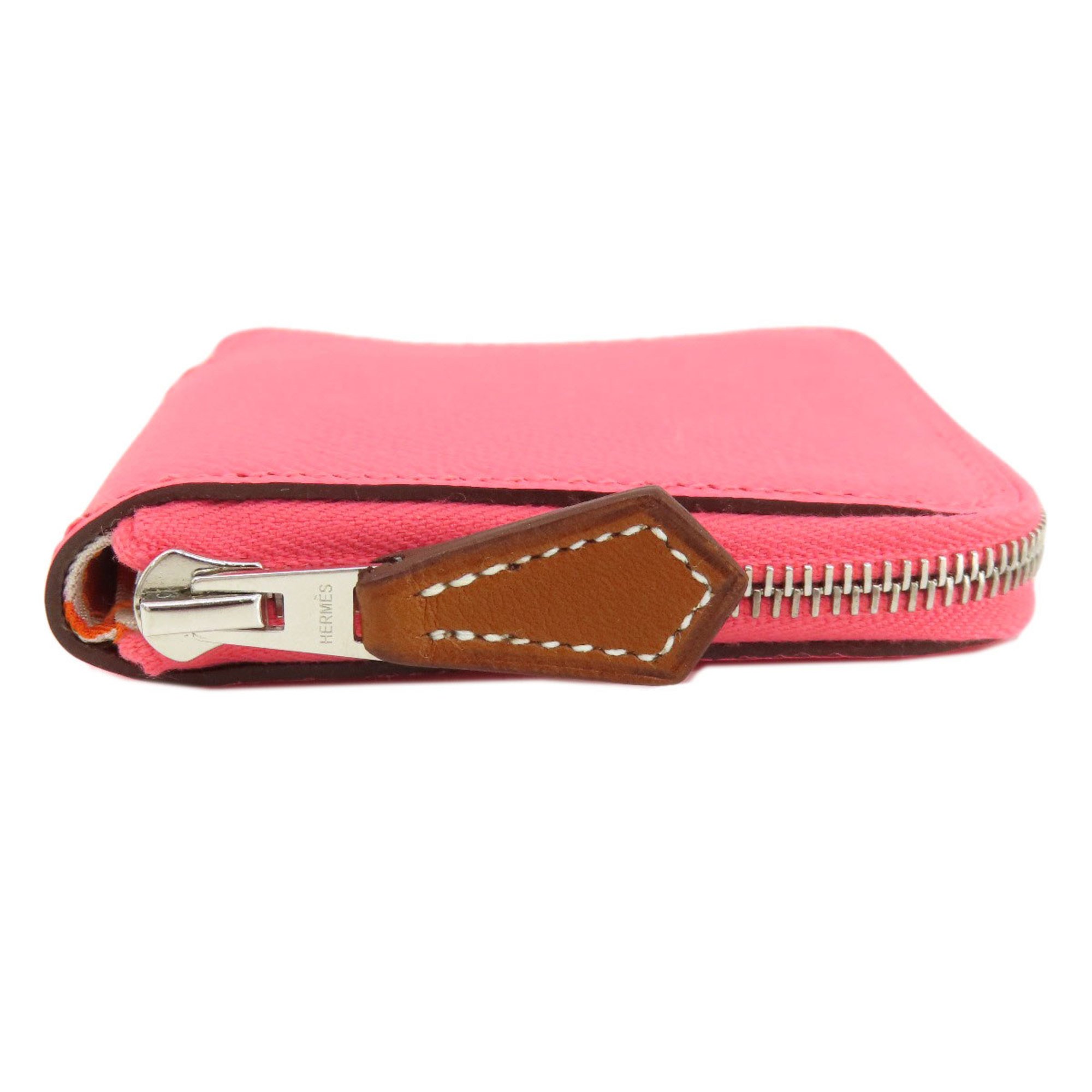 Hermes Azap Silk In Rose Azalee Wallet/Coin Case Epson Women's