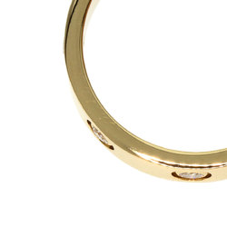 Cartier Love Ring Full Diamond #51 K18 Yellow Gold Women's