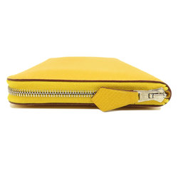 Hermes Azap Silk In Long Yellow Wallet Epson Women's