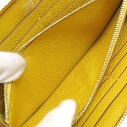 Hermes Azap Silk In Long Yellow Wallet Epson Women's