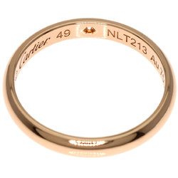 Cartier Classic Wedding 1P Diamond #49 Ring, K18 Pink Gold, Women's
