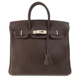Hermes Haute Couture 28 Dark Brown Handbag Togo Women's